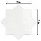 Argile Star Bianco 7" x 7" Porcelain Floor and Wall Tile - 1 Tiles Per Case - 0.42 Square Feet