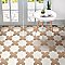 Argile Star Bianco 7" x 7" Porcelain Floor and Wall Tile - 1 Tiles Per Case - 0.42 Square Feet