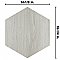 Natura Hex White 14-1/8" x 16-1/4" Porcelain Floor & Wall Tile -9 Tiles Per Case - 11.07 Sq. Ft.