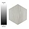 Natura Hex White 14-1/8" x 16-1/4" Porcelain Floor & Wall Tile -9 Tiles Per Case - 11.07 Sq. Ft.
