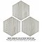Natura Hex White 14-1/8" x 16-1/4" Porcelain Floor & Wall Tile -9 Tiles Per Case - 11.07 Sq. Ft.