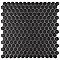 Colmena Matte Gunmetal Hex 11-1/2" x 11-5/8" Tile - Black - Per Case of 5 Sheets - 4.75 Square Feet