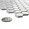Colmena Matte White Hex 11-1/2" x 11-5/8" Tile - Per Case of 5 Sheets - 4.75 Square Feet