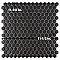 Colmena Hex Matte Carbon 11-1/2" x 11-5/8" Porcelain Mosaic Tile - 5 Tiles Per Case - 4.75 Square Feet