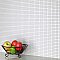 Fioretti Glossy Blanco 12" x 12" Ceramic Mosaic Tile - 1 Tiles Per Case - 1.02 Sq. Ft.