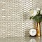 Pescado Glossy Crema 12"x 12-1/2" Porcelain Tile - Per Sheet - 1.06 Sq. Ft.