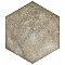 Boston Ferro Hex Crema 14-1/8" x 16-1/4" Porcelain Tile - Sold Per Case of 9 - 11.05 Square Feet