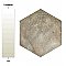 Boston Ferro Hex Crema 14-1/8" x 16-1/4" Porcelain Tile - Sold Per Case of 9 - 11.05 Square Feet