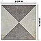 D'Anticatto Decor Triangoli 8-3/4" x 8-3/4" Porcelain Tile - Per Case of 20 - 11.25 Square Feet