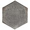 D'Anticatto Hex Notte 11" x 12-5/8" Porcelain Tile - Per Case of 15 - 11.22 Square Feet