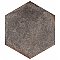 D'Anticatto Hex Notte 11" x 12-5/8" Porcelain Tile - Per Case of 15 - 11.22 Square Feet
