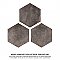 D'Anticatto Hex Notte 11" x 12-5/8" Porcelain Tile - Per Case of 15 - 11.22 Square Feet
