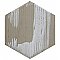 Retro Mini Hex Blue 7" x 8" Porcelain Floor & Wall Tile - Sold Per Case of 36 - 11.16 Sq. Ft.