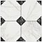 Merzoni Yard Marquina 13" x 13" Porcelain Floor and Wall Tile - 10 Tiles Per Case - 12.0 Square Feet