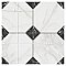 Merzoni Yard Marquina 13" x 13" Porcelain Floor and Wall Tile - 10 Tiles Per Case - 12.0 Square Feet