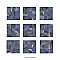 Kings Sea Blue 13" x 13" Ceramic Floor and Wall Tile - 10 Tiles Per Case - 12.0 Square Feet
