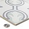 Amberley Orchid Mint 17-3/4" x 17-3/4" Ceramic Tile - Per Case of 6 - 13.32 Square Feet