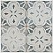 Kings Aurora Blue 17-5/8" x 17-5/8" Ceramic Floor/Wall Tile - 5 Tiles Per Case - 10.95 Sq. Ft.