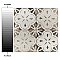Kings Aurora Nero 17-5/8" x 17-5/8" Ceramic Floor/Wall Tile - 5 Tiles Per Case - 10.95 Sq. Ft.