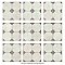 Kings Field Black 17-3/4" x 17-3/4" Porcelain Floor and Wall Tile - 5 Tiles Per Case - 11.1 Square Feet