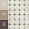Kings Field Black 17-3/4" x 17-3/4" Porcelain Floor and Wall Tile - 5 Tiles Per Case - 11.1 Square Feet