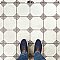 Kings Field Black 17-3/4" x 17-3/4" Porcelain Floor and Wall Tile - 5 Tiles Per Case - 11.1 Square Feet
