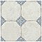 Kings Field Blue 17-3/4" x 17-3/4" Porcelain Floor and Wall Tile - 5 Tiles Per Case - 11.1 Square Feet