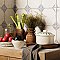 Kings Field Blue 17-3/4" x 17-3/4" Porcelain Floor and Wall Tile - 5 Tiles Per Case - 11.1 Square Feet