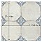 Kings Field Blue 17-3/4" x 17-3/4" Porcelain Floor and Wall Tile - 5 Tiles Per Case - 11.1 Square Feet
