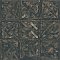 Kings Forest Lattice Black 17-5/8" x 17-5/8" Ceramic Floor and Wall Tile - 5 Tiles Per Case - 10.95 Square Feet