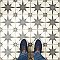 Kings Star Supernova Nero 17-3/4" x 17-3/4" Porcelain Floor and Wall Tile - 5 Tiles Per Case - 11.1 Square Feet