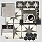 Kings Star Supernova Nero 17-3/4" x 17-3/4" Porcelain Floor and Wall Tile - 5 Tiles Per Case - 11.1 Square Feet