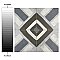 Kings Sena Azul  17-3/4" x 17-3/4" Porcelain Floor & Wall Tile - 5 Tiles Per Case - 11.1 Sq. Ft.