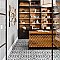 Merzoni Ornate Marquina 17-7/8" x 17-7/8" Porcelain Floor & Wall Tile - 5 Tiles Per Case - 11.25 Sq. Ft.