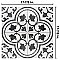Merzoni Ornate Marquina 17-7/8" x 17-7/8" Porcelain Floor & Wall Tile - 5 Tiles Per Case - 11.25 Sq. Ft.