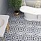 Merzoni Ornate Marquina 17-7/8" x 17-7/8" Porcelain Floor & Wall Tile - 5 Tiles Per Case - 11.25 Sq. Ft.