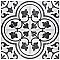 Merzoni Ornate Marquina 17-7/8" x 17-7/8" Porcelain Floor & Wall Tile - 5 Tiles Per Case - 11.25 Sq. Ft.