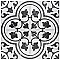 Merzoni Ornate Marquina 17-7/8" x 17-7/8" Porcelain Floor & Wall Tile - 5 Tiles Per Case - 11.25 Sq. Ft.