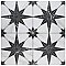 Merzoni Star Marquina 17-7/8" x 17-7/8" Porcelain Floor & Wall Tile - 5 Tiles Per Case - 11.25 Sq. Ft.