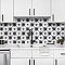 Merzoni Star Marquina 17-7/8" x 17-7/8" Porcelain Floor & Wall Tile - 5 Tiles Per Case - 11.25 Sq. Ft.