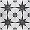 Merzoni Star Marquina 17-7/8" x 17-7/8" Porcelain Floor & Wall Tile - 5 Tiles Per Case - 11.25 Sq. Ft.