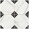 Merzoni Yard Marquina 17-7/8" x 17-7/8" Porcelain Floor and Wall Tile - 5 Tiles Per Case - 11.25 Square Feet