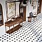 Merzoni Yard Marquina 17-7/8" x 17-7/8" Porcelain Floor and Wall Tile - 5 Tiles Per Case - 11.25 Square Feet