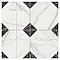 Merzoni Yard Marquina 17-7/8" x 17-7/8" Porcelain Floor and Wall Tile - 5 Tiles Per Case - 11.25 Square Feet