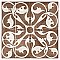 Kings Nouveau Ruby 17-5/8" x 17-5/8" Ceramic Floor and Wall Tile - 5 Tiles Per Case - 10.95 Square Feet