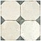 Kings Yard Blue 17-5/8" x 17-5/8" Ceramic Floor & Wall Tile - 5 Tiles Per Case - 10.95 Sq. Ft.