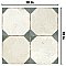 Kings Yard Blue 17-5/8" x 17-5/8" Ceramic Floor & Wall Tile - 5 Tiles Per Case - 10.95 Sq. Ft.