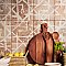 Kings Alora Décor 17-5/8" x 17-5/8" Ceramic Floor and Wall Tile - 5 Tiles Per Case - 10.95 Square Feet