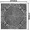 Kings Jaipur Black 17-5/8" x 17-5/8" Ceramic Floor and Wall Tile - 5 Tiles Per Case - 10.95 Square Feet