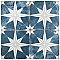 Kings Star Sky Blue and White 17-5/8" x 17-5/8" Ceramic Tile - Sold Per Case of 5 - 11.02 Square Feet Per Case